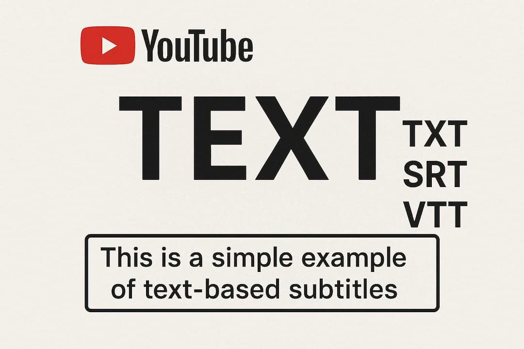 Export Formats: TXT/SRT/VTT